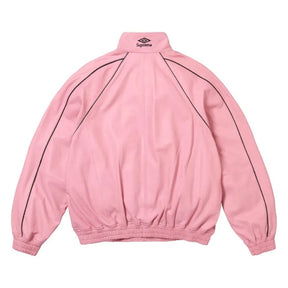 Jaqueta Supreme x Umbro Leather Track Pink