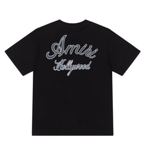 Camiseta Amiri Hollywood Logo Preta