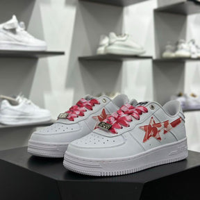 A Bathing Ape Bape Sta Low White ABC Camo Pink