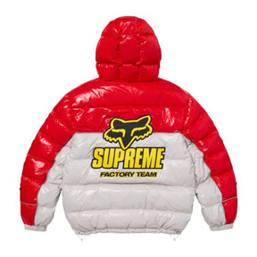 Jaqueta Supreme x Fox Racing Shiny Down Puffer White