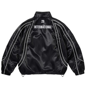 Jaqueta Supreme Satin Piping Pullover Black