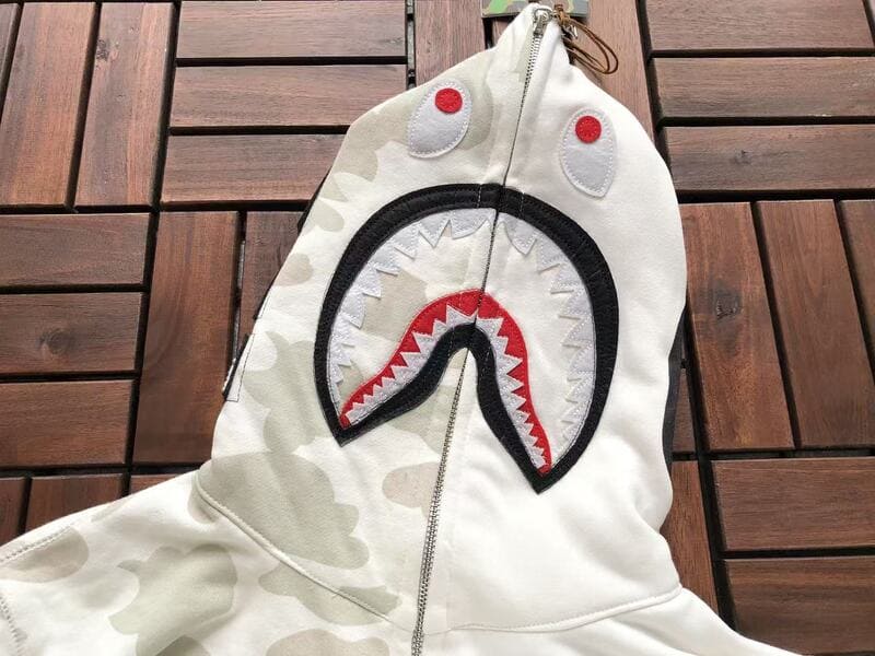Moletom Bape Shark ABC White Camo