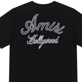 Camiseta Amiri Hollywood Logo Preta