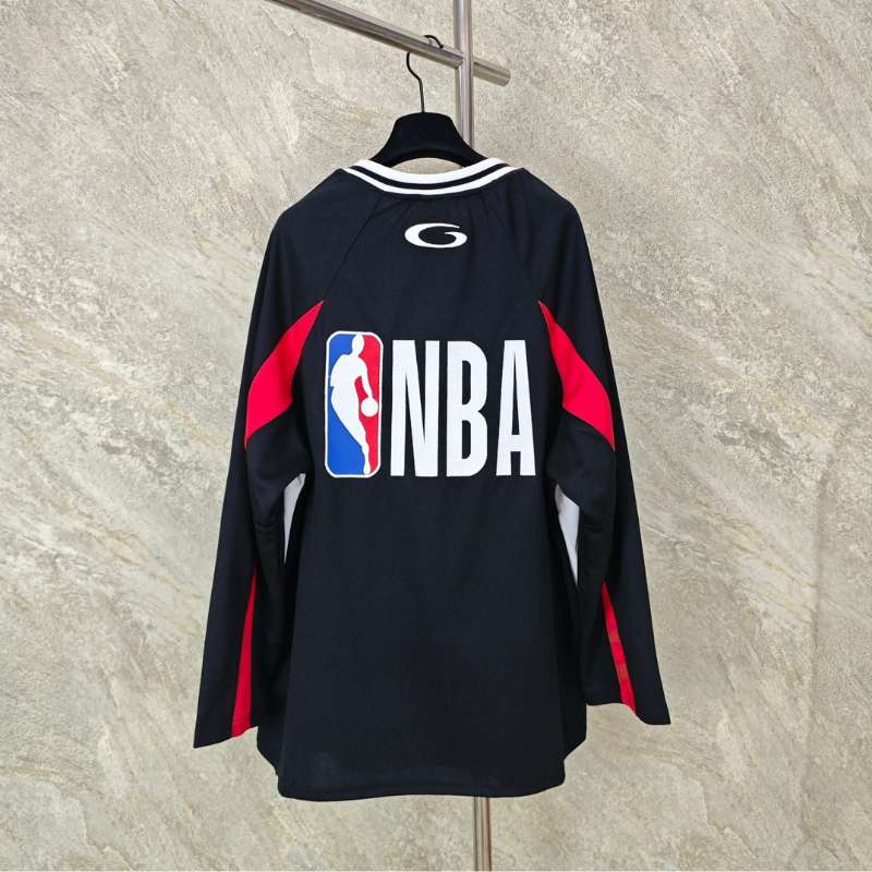 Camisa Balenciaga x NBA Oversized Jersey Black
