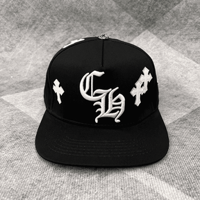 Boné Chrome Hearts Cross Patch Preto