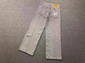 Conjunto Jeans Corteiz C-Star Denim Jeans Grey