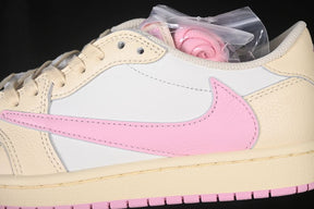 Travis Scott x Air Jordan 1 Low Sail Tropical Pink Shy Muslin