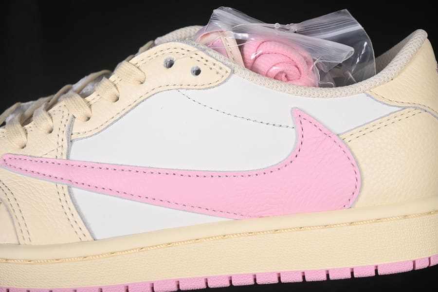 Travis Scott x Air Jordan 1 Low Sail Tropical Pink Shy Muslin