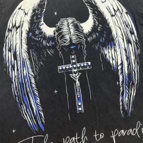 Camiseta Hellstar Cross Angel Preta