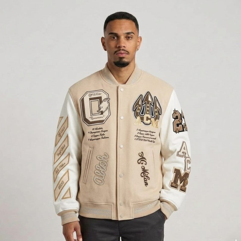 Jaqueta Varsity Off-White x AC Milan