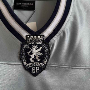 Camiseta Balenciaga Jersey V-neck Oversized Cinza