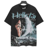 Camiseta Hellstar Earth Logo Preta