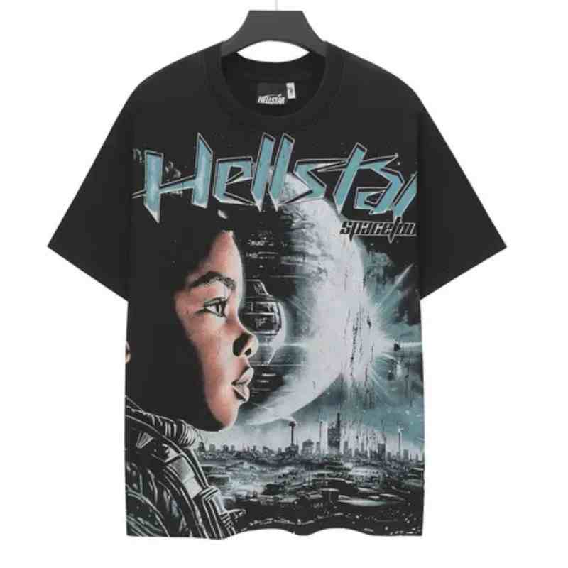 Camiseta Hellstar Earth Logo Preta