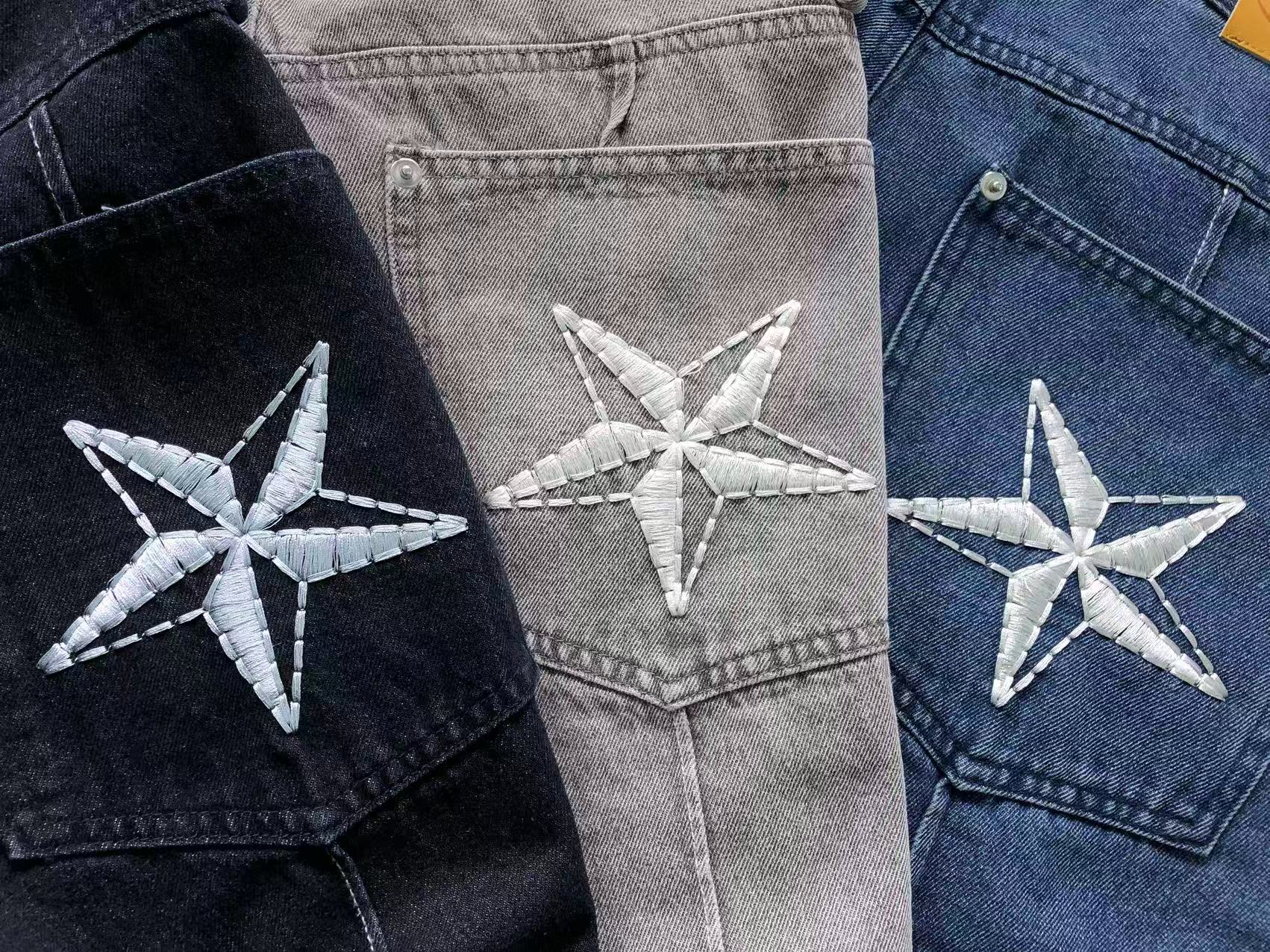 Conjunto Jeans Corteiz C-Star Denim Jeans Blue