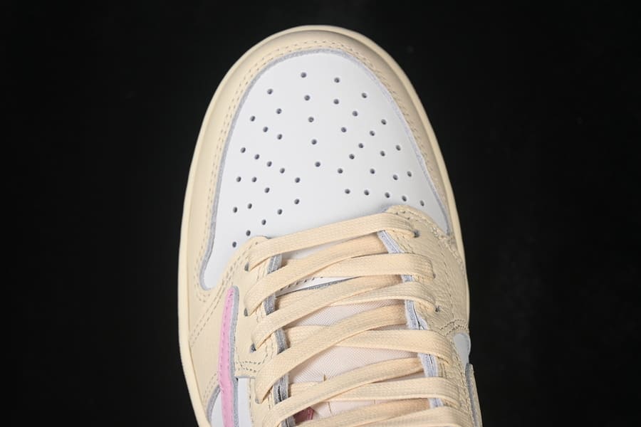 Travis Scott x Air Jordan 1 Low Sail Tropical Pink Shy Muslin