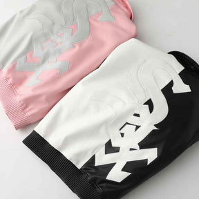 Jaqueta Supreme x Chicago White Sox Couro Varsity Black