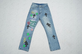 Calça Jeans Chrome Hearts Sex