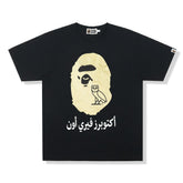 Camiseta BAPE x OVO Ape Head Black Gold
