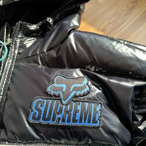 Jaqueta Supreme x Fox Racing Shiny Down Puffer Black