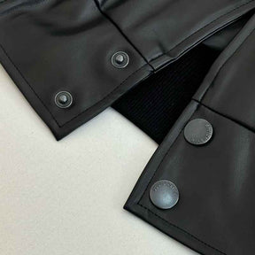 Jaqueta Balenciaga Basketball Bomber Leather Black