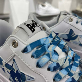 A Bathing Ape Bape Sta Low White ABC Camo Blue