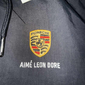 Jaqueta Aimé Leon Dore x Porsche Nylon Track Black