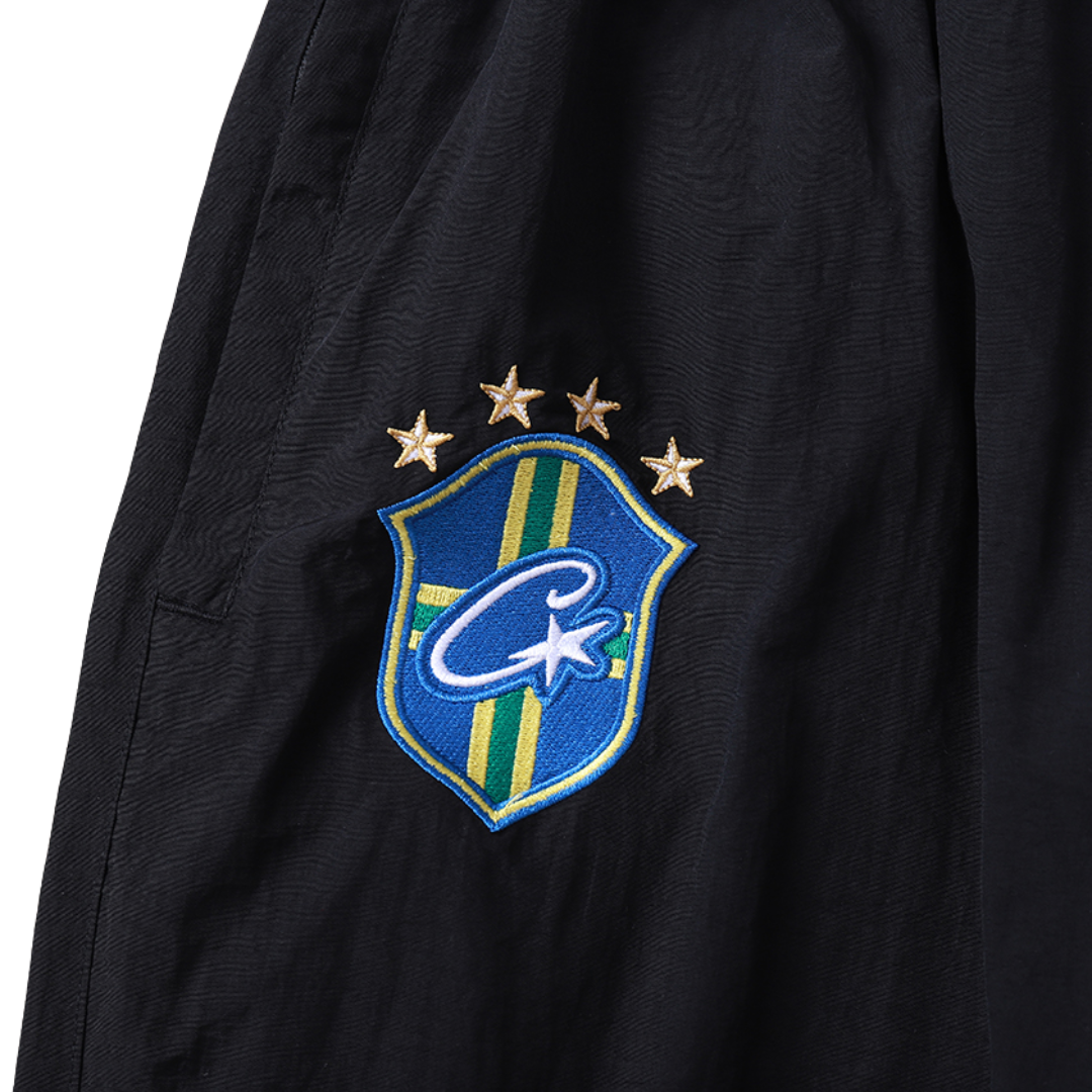 Calça Corteiz Brasil Olympic Shuku (Black)