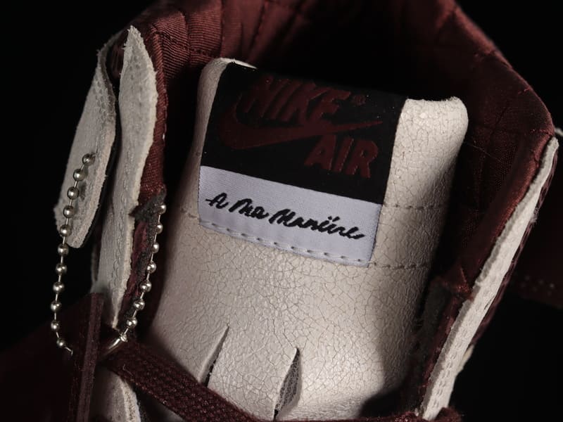 A Ma Maniere x Air Jordan 1 Sail and Burgundy