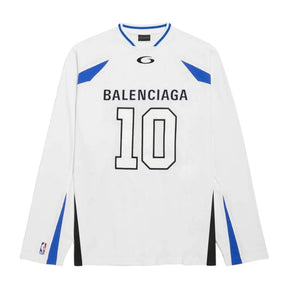 Camisa Balenciaga x NBA Oversized Jersey White