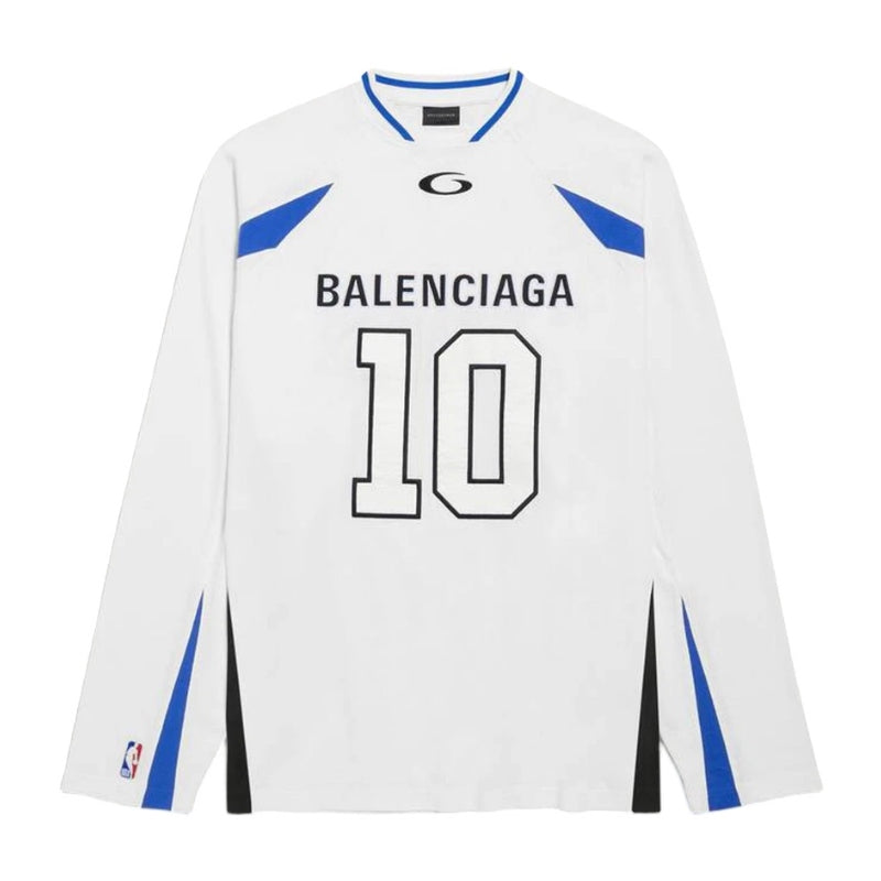 Camisa Balenciaga x NBA Oversized Jersey White