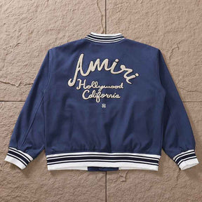 Jaqueta Amiri Hollywood BomberDusty Blue