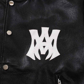 Jaqueta Amiri MA Hollywood BomberLeather Black
