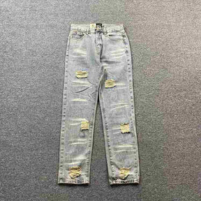 Calça Hellstar Torn Jeans Logo
