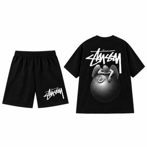 Conjunto Stussy Angel 8 Ball Tee
