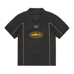 Camiseta Corteiz Talismo Preta e Amarelo