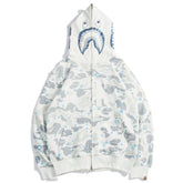 Moletom Bape Shark ABC White Blue Camo