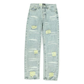 Calça Hellstar Torn Jeans Logo