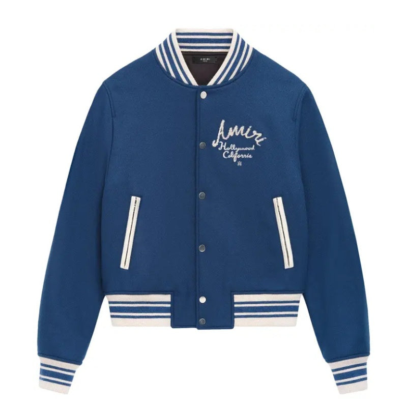 Jaqueta Amiri Hollywood BomberDusty Blue
