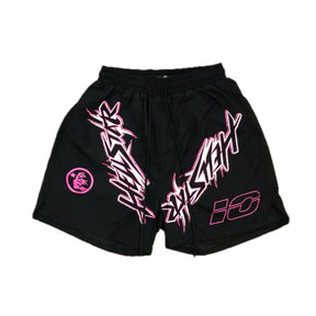 Pronta Entrega - Hellstar Waxed Nylon Athletic Shorts Black