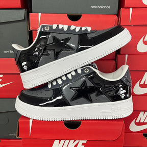 A Bathing Ape Bape Sta Low Black Grey