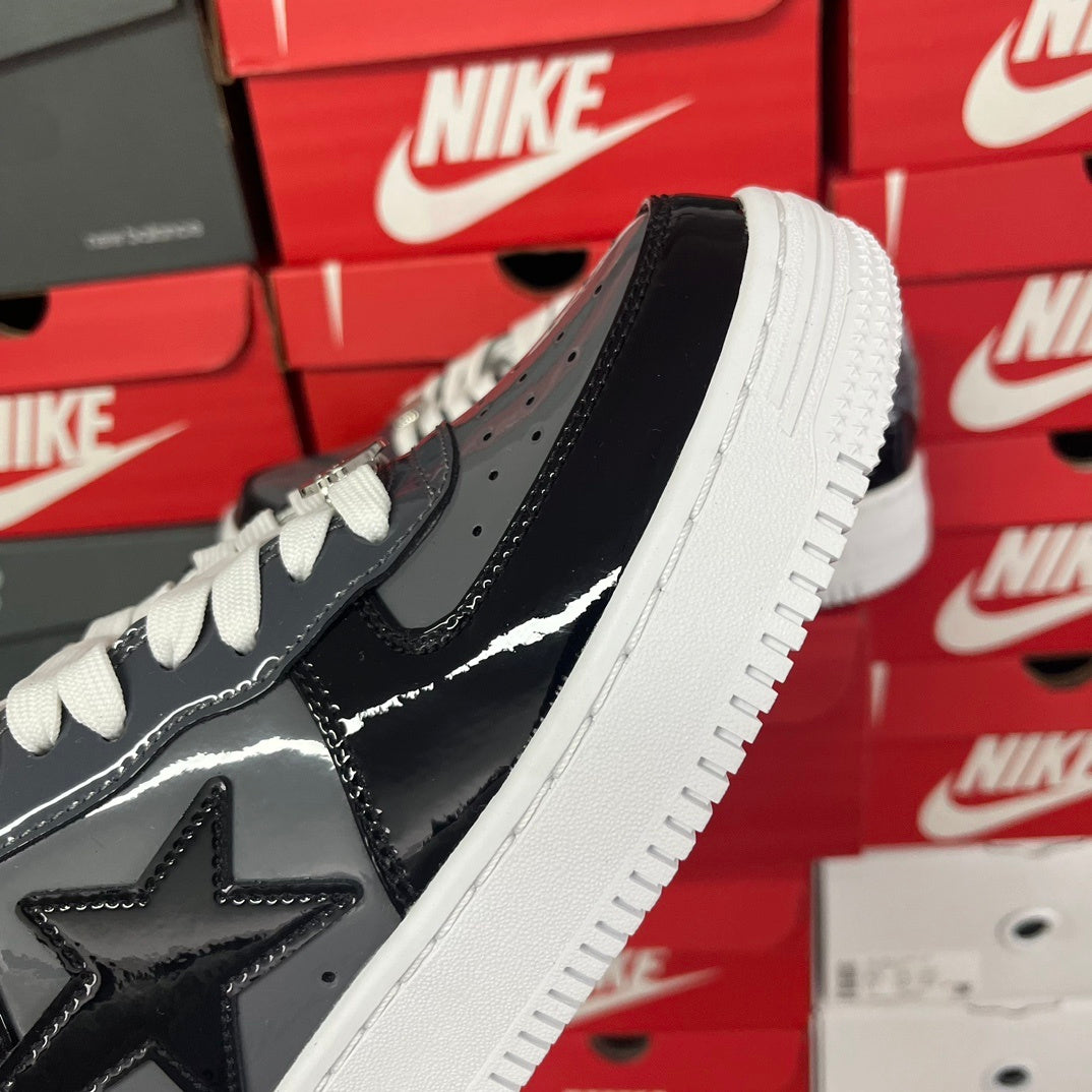 A Bathing Ape Bape Sta Low Black Grey