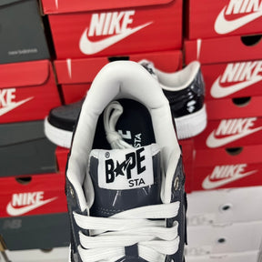 A Bathing Ape Bape Sta Low Black Grey