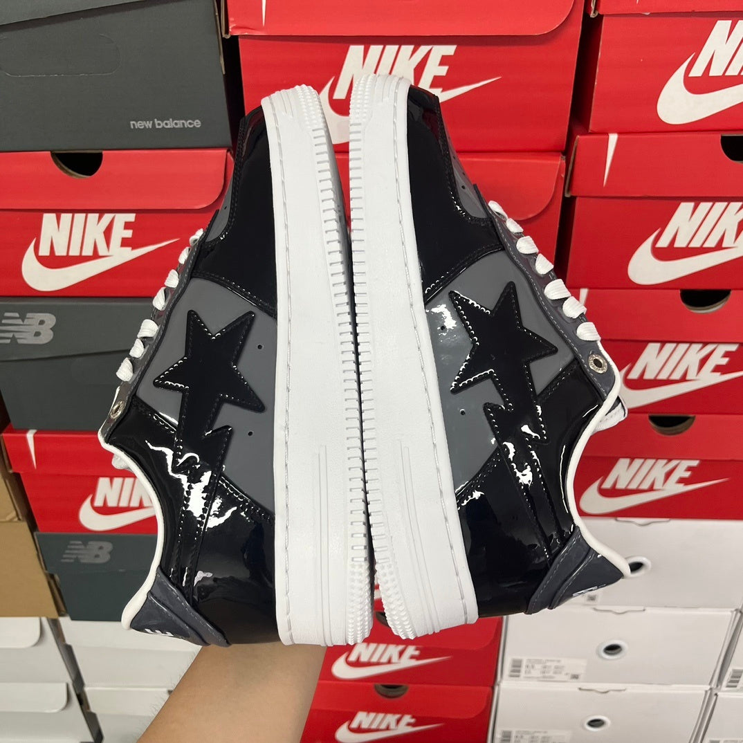 A Bathing Ape Bape Sta Low Black Grey