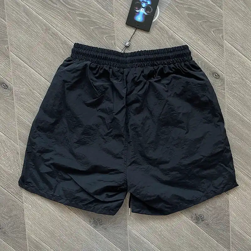 Pronta Entrega - Hellstar Waxed Nylon Athletic Shorts Black