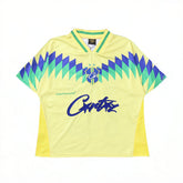 Camiseta Corteiz Jersey American Club Brazil Yellow