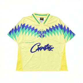 Camiseta Corteiz Jersey American Club Brazil Yellow