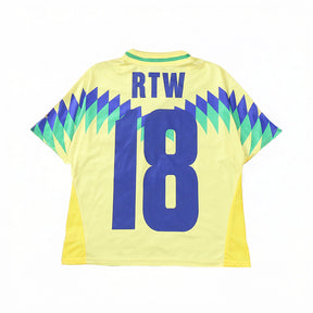 Camiseta Corteiz Jersey American Club Brazil Yellow