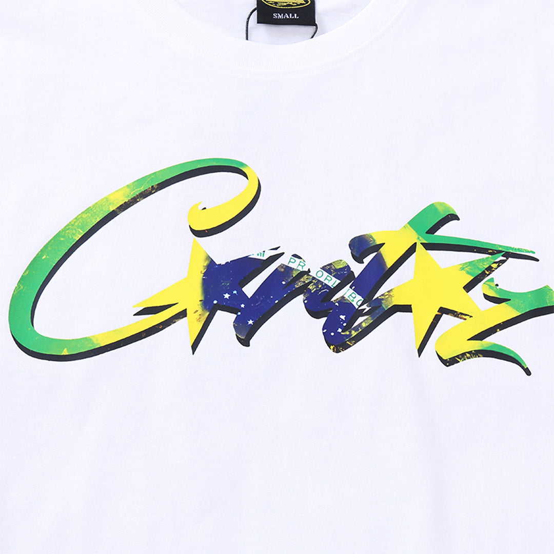 Camiseta Corteiz Brasil White