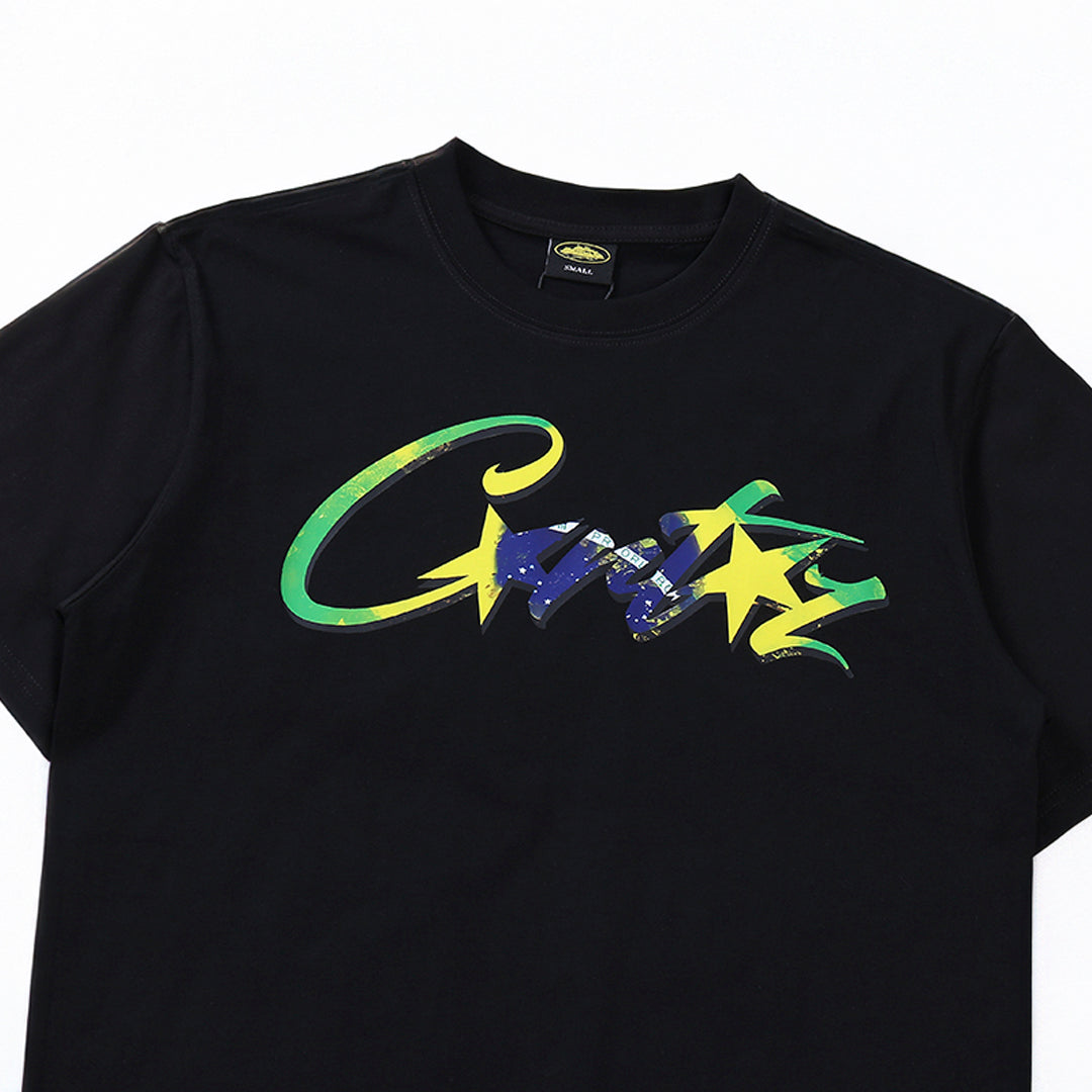 Camiseta Corteiz Brasil Black