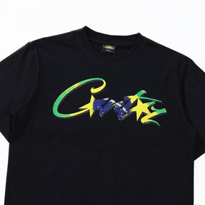 Camiseta Corteiz Brasil Black